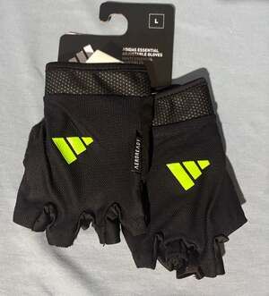 Adidas Essential Aeroready Adjustable Fingerless Training Gloves